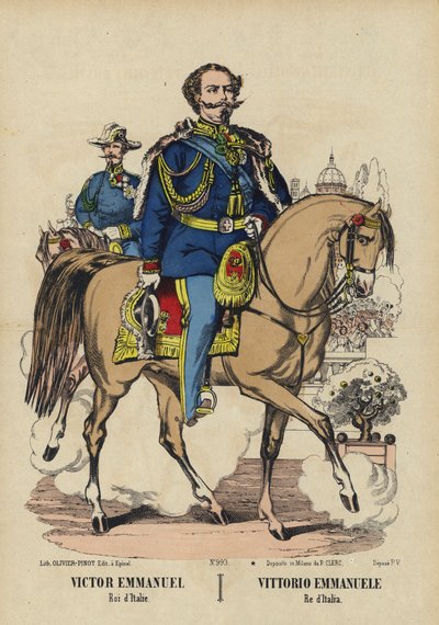 King Victor Emmanuel II of Italy by French School