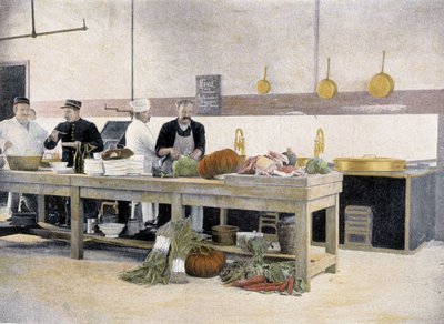 Kitchen of the canteen - in 
