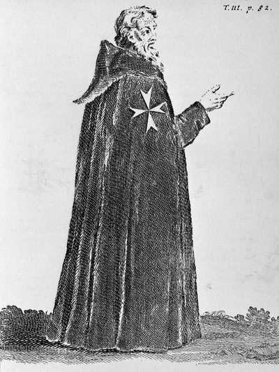 Knight Hospitaller in the Original Habit, Worn Until the Fourteenth Century by French School