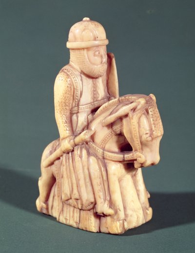 Knight from a chess set by French School