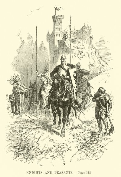 Knights and Peasants by French School