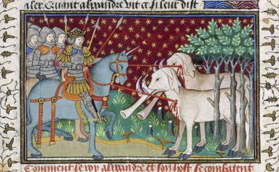 Knights attacking elephants, from the 
