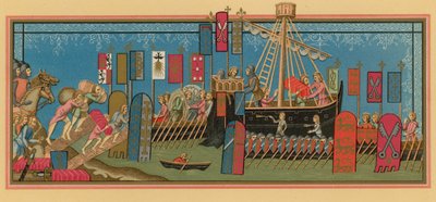 Knights of the Holy Ghost Embarking for the Crusades by French School