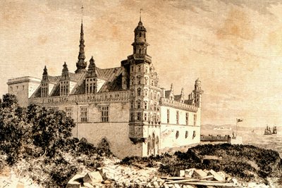 Kronborg Castle, Hillerod, Denmark, 1850s, from La Tour du Monde, published Paris, 1860s by French School