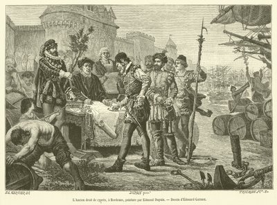 The Old Cypress Law, Bordeaux by French School