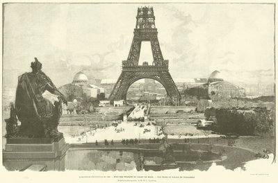 The 1889 Universal Exposition, State of the Works at Champ de Mars, View Taken from the Trocadero Palace, After the Photograph by M H-C Godefroy by French School