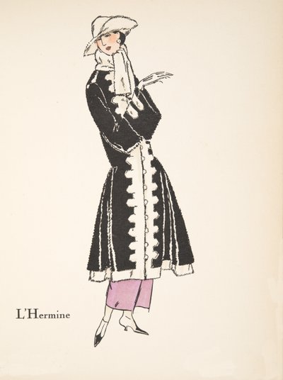The Ermine, from a Collection of Fashion Plates by French School