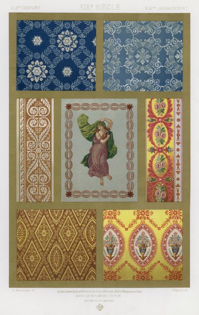 The Ornament of Fabrics: 19th Century by French School