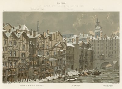 The Cité, between Pont Notre-Dame and Pont au Change, 1650 by French School