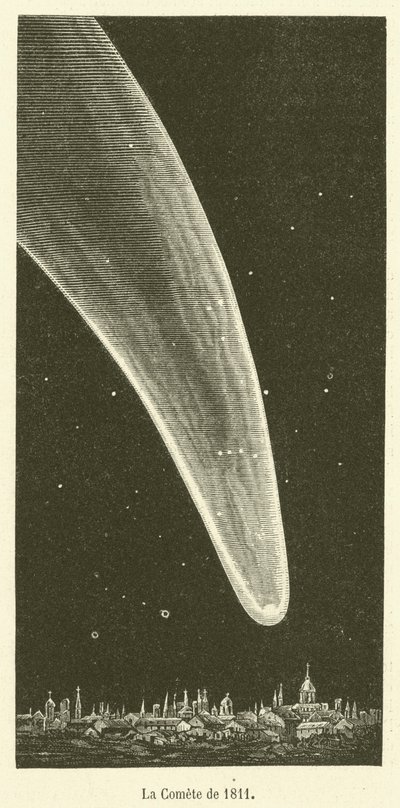 The Comet of 1811 (engraving) by French School