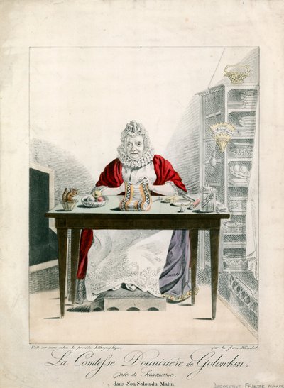 The Dowager Countess of Golonkin by French School