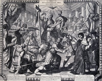 La Deroute des Jansenistes - satirical almanac published by the Jesuits by French School