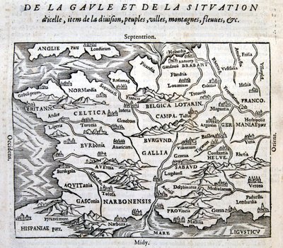 La Gaule, its rivers and mountains - in 