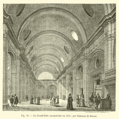 The Great Hall rebuilt in 1622 by Salomon de Brosse by French School