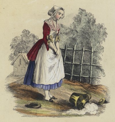 The Milkmaid and the Pot of Milk by French School