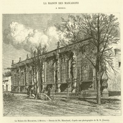 The House of the Mascarons, in Mexico by French School