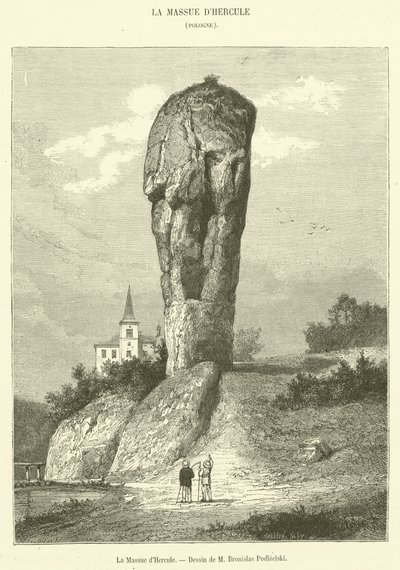 The Club of Hercules (engraving) by French School