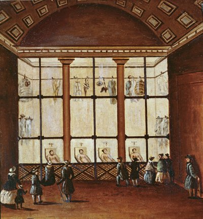 La Morgue, Largest Morgue in Paris, 1830-40 by French School