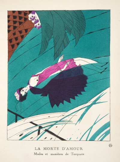 The Death of Love, from a Collection of Fashion Plates by French School