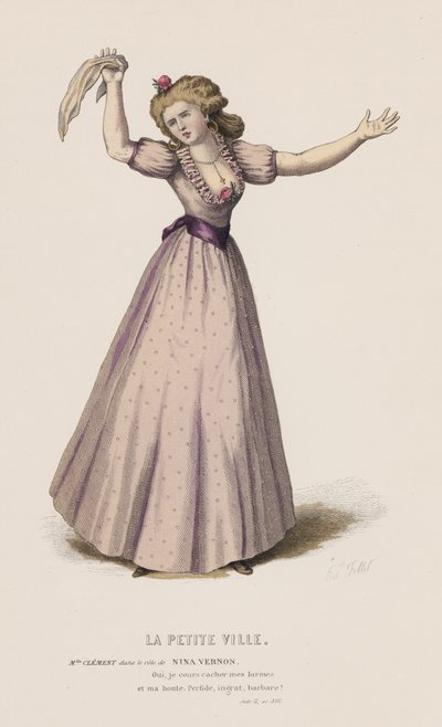 The Little Town, Act II, Scene XVII by French School