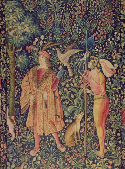 Leaving for the Hunt, c.1500 by French School