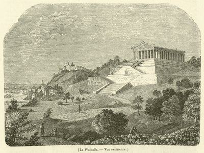 The Walhalla, Exterior view by French School