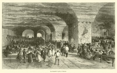 The Royal Brewery, in Munich (engraving) by French School
