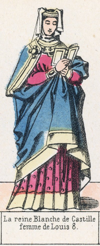 Queen Blanche of Castile, Wife of Louis VIII by French School