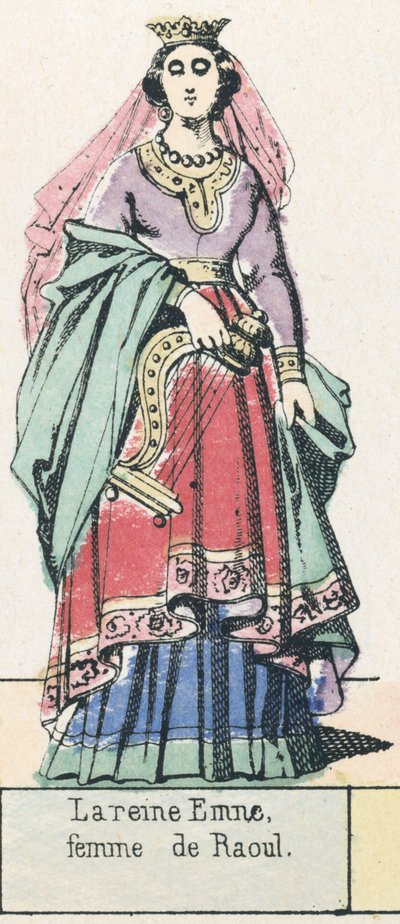 Queen Emne, wife of Raoul by French School