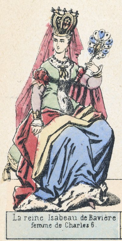 Queen Isabeau of Bavaria, Wife of Charles VI by French School