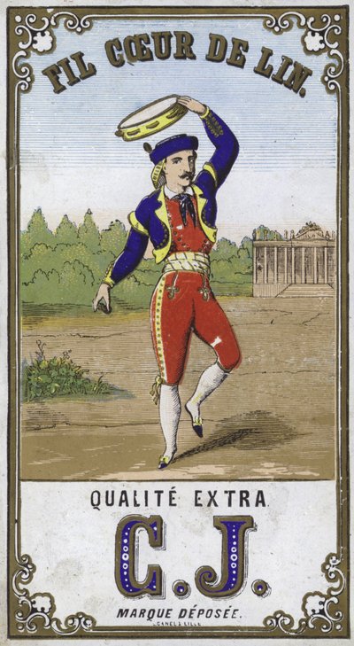 Label for Fil Coeur de Lin by French School