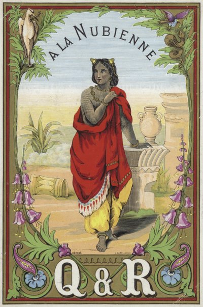 Label for Nubian thread by French School