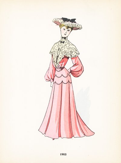 Ladies fashion, 1903 by French School