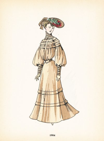Ladies fashion, 1904 by French School