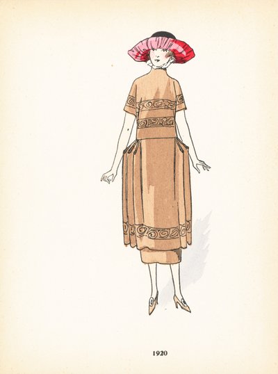 Ladies fashion, 1920 by French School