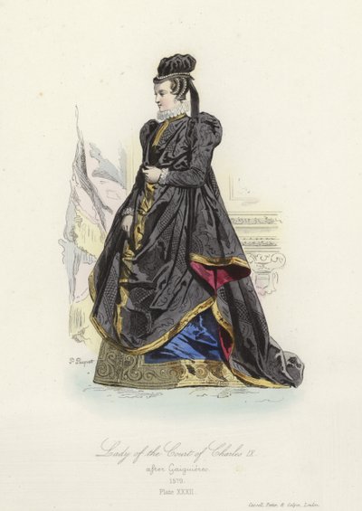 Lady of the court of Charles IX of France by French School