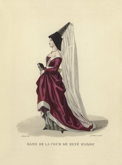 Lady of the court of Rene of Anjou by French School