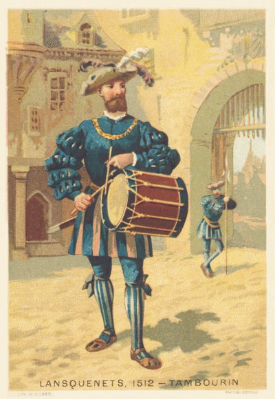 Lansquenets, Tambourine in 1512 (Mercenaries, mostly German, in the 15th and 16th century) by French School