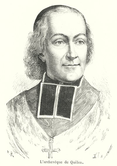 Archbishop of Quelen (engraving) by French School