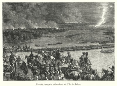 The French Army Emerging from the Island of Lobau by French School