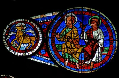 Last Judgement: Two Apostles and St Luke
