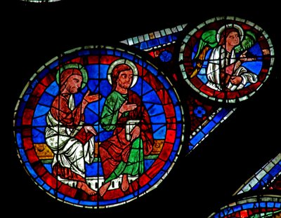 Last Judgement: Two Apostles and an Angel by French School