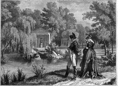 Last stay of Napoleon at the Malmaison Palace - last visit of Napoleon and Queen Hortense to La Malmaison, June 1815. in Histoire de l