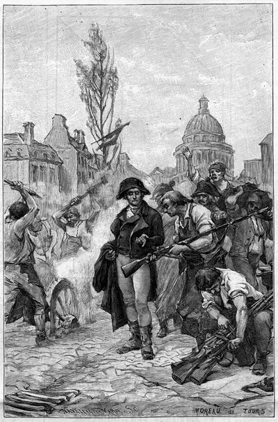 Lazare Carnot (1753-1823) inspecting the arms workshops in Paris in 1793 by French School
