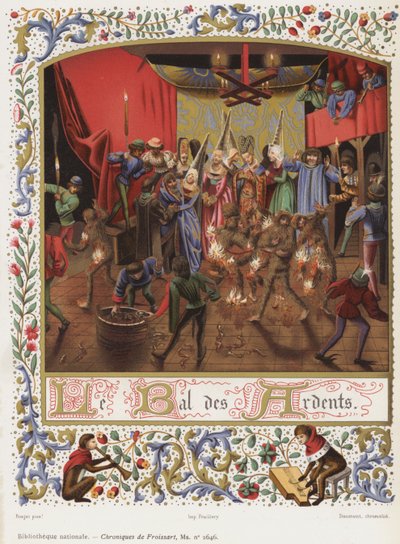 The Ball of the Ardents (chromolitho) by French School