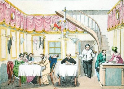 Le Boeuf a la Mode, rue Valois, Paris, from Le Gout du Jour by French School