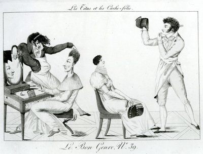 Le Bon Genre - Les Titus et les caches-folie, 1812 by French School