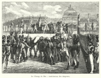 The Field of May, Distribution of Flags by French School