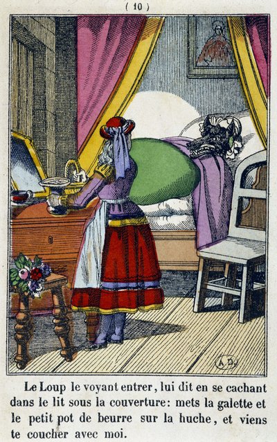 Little Red Riding Hood in the wolf