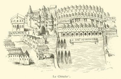 The Chatelet (engraving) by French School